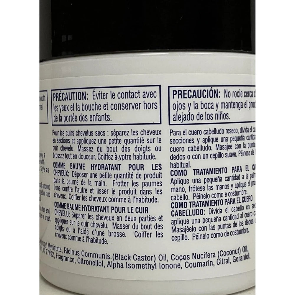 ISOPLUS Black Castor Oil Coconut Oil Hair Scalp Conditioner (5.25 oz) (Pack of 6)