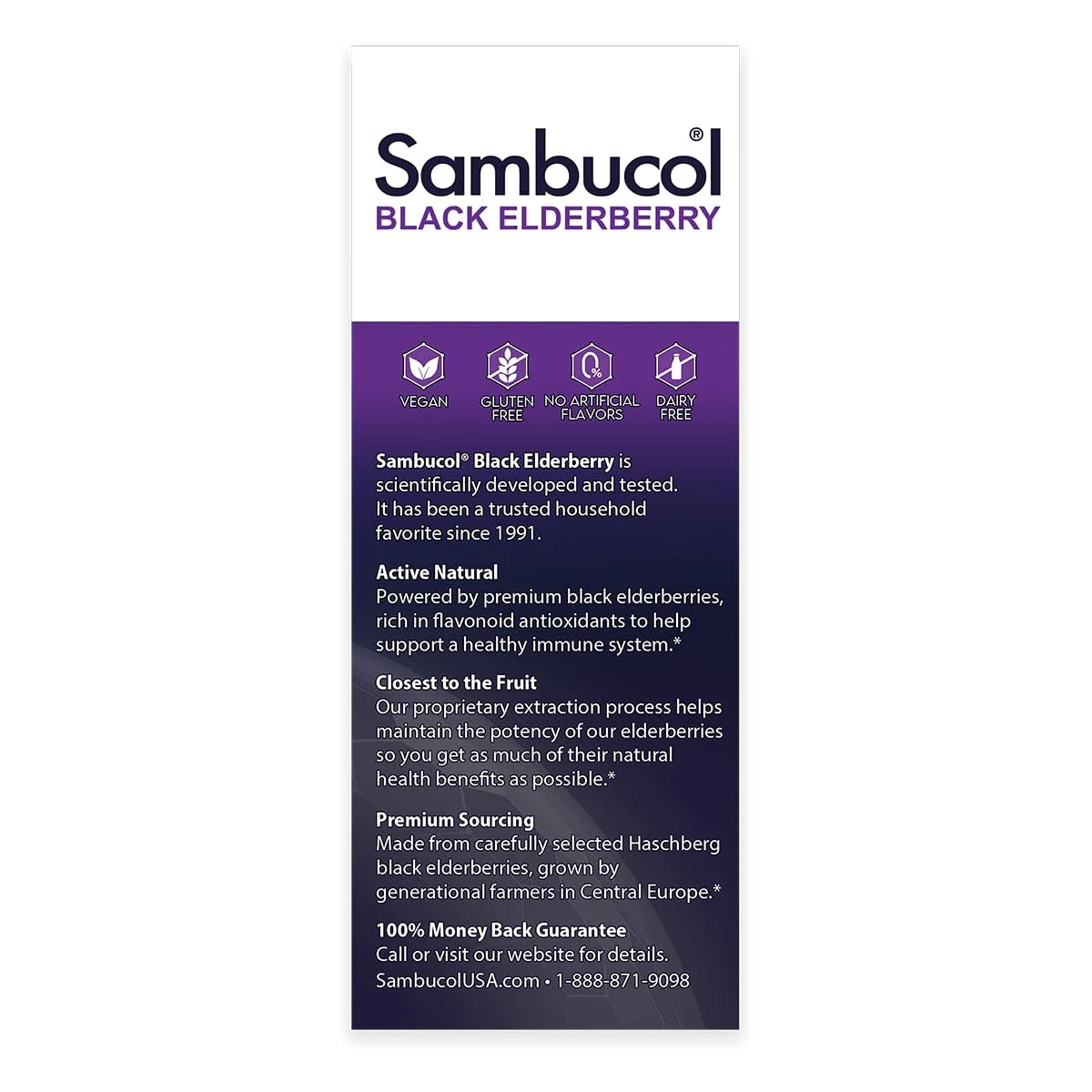 Sambucol Black Elderberry Advanced Immune Support Syrup with Vitamin C and Zinc 4Oz (Pack of 24)