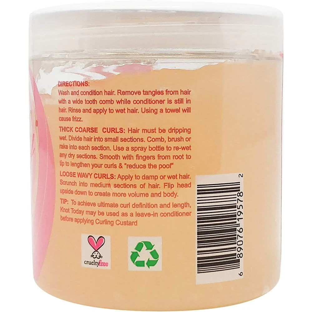 Kinky-Curly Original Curling Custard Natural Styling Gel (Size : 8 oz) (Pack of 12)
