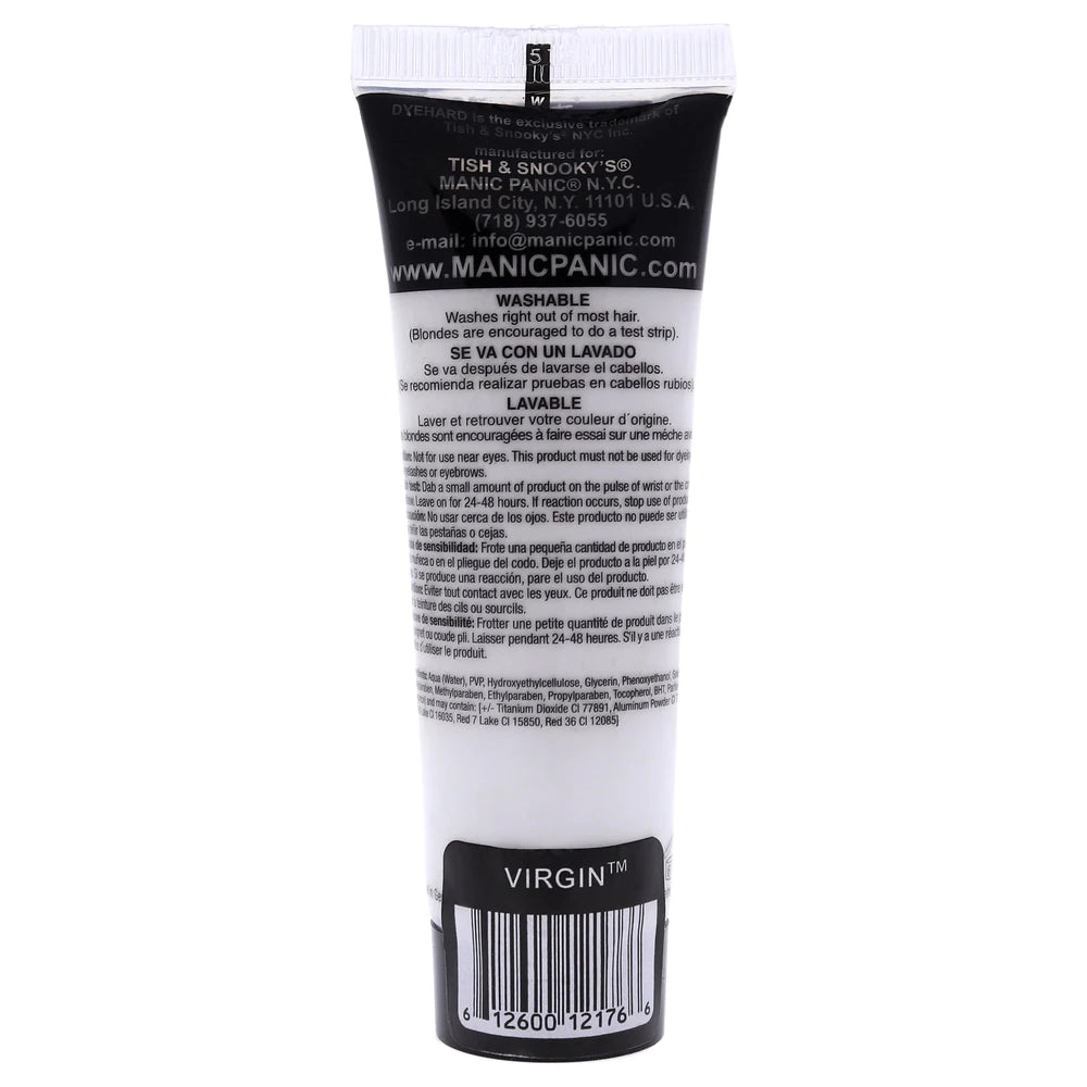 Manic Panic Virgin Dye Hard Gel White 1.7 oz (Pack of 12)