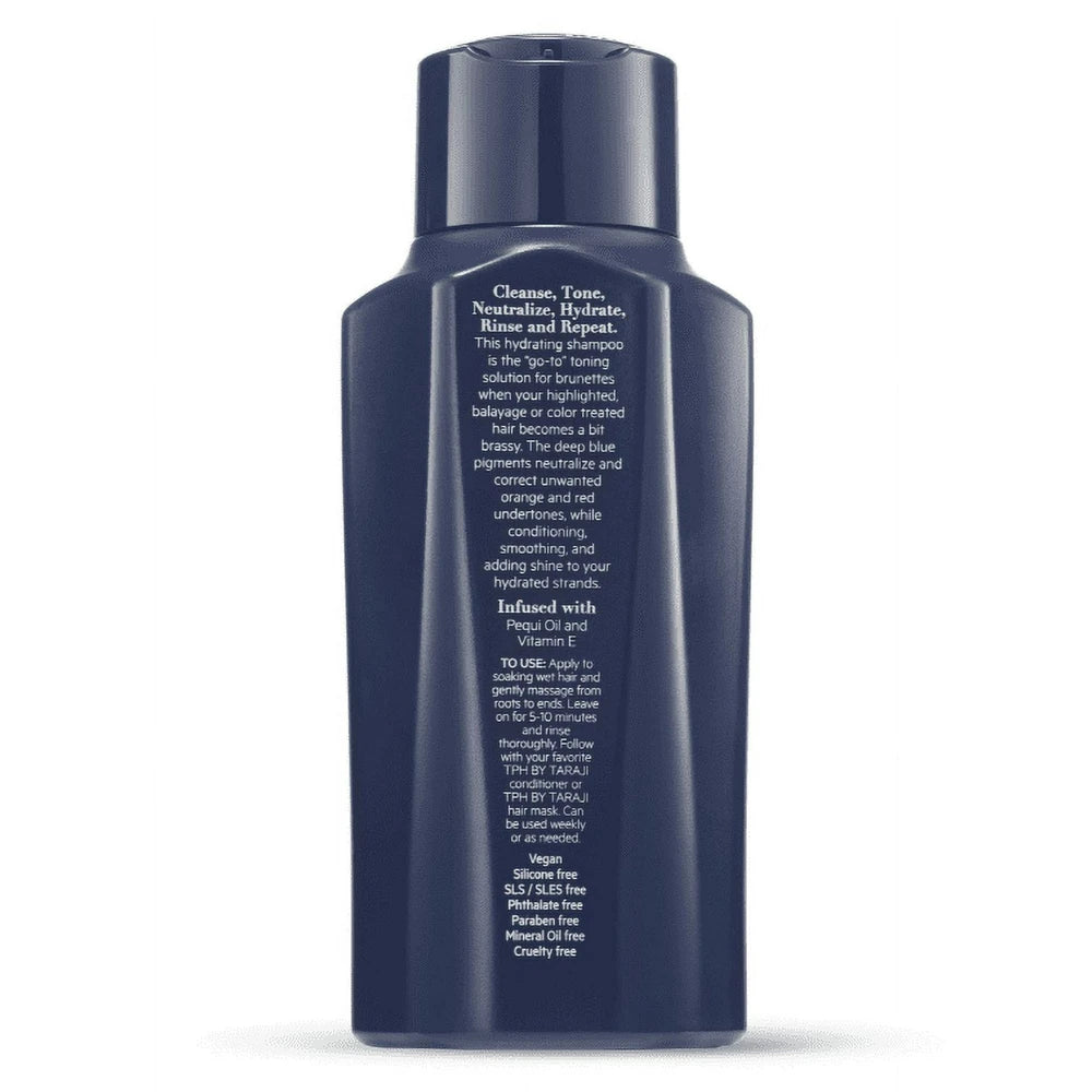 TPH BY TARAJI No Brass Vitamin E Hydrating Blue Toner Shampoo for Brunettes & Co 12 Oz (Pack of 9)