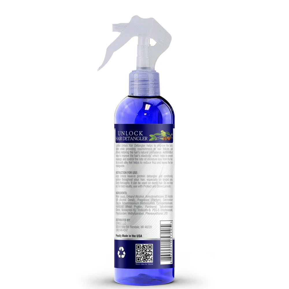 Le’Host Hair & Wigs Unlock Hair Detangler Silky Smooth Instant Hydration and Det 8 Oz (Pack of 6)