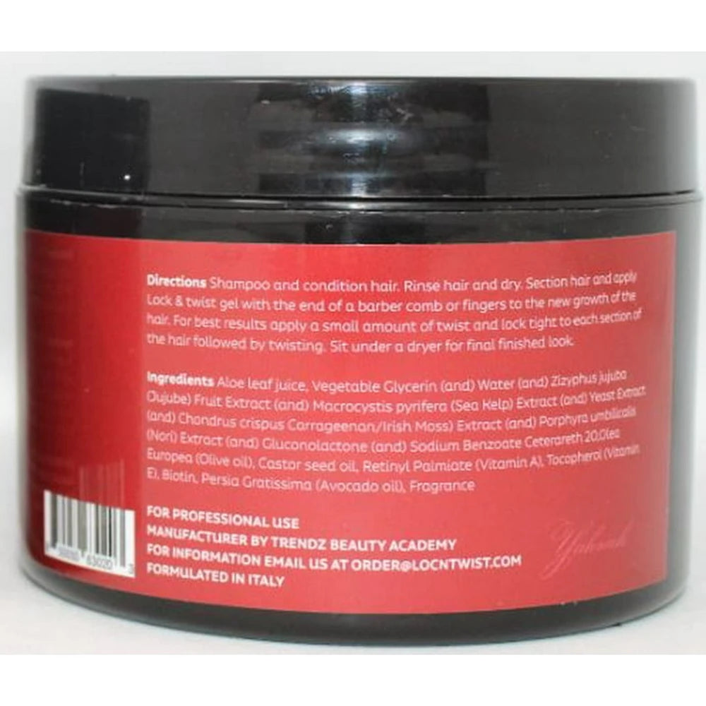 Loc N Twists Braids Wave Edge Gel - Extra Hold Hair Gel 8 oz Frizz Control (Pack of 12)