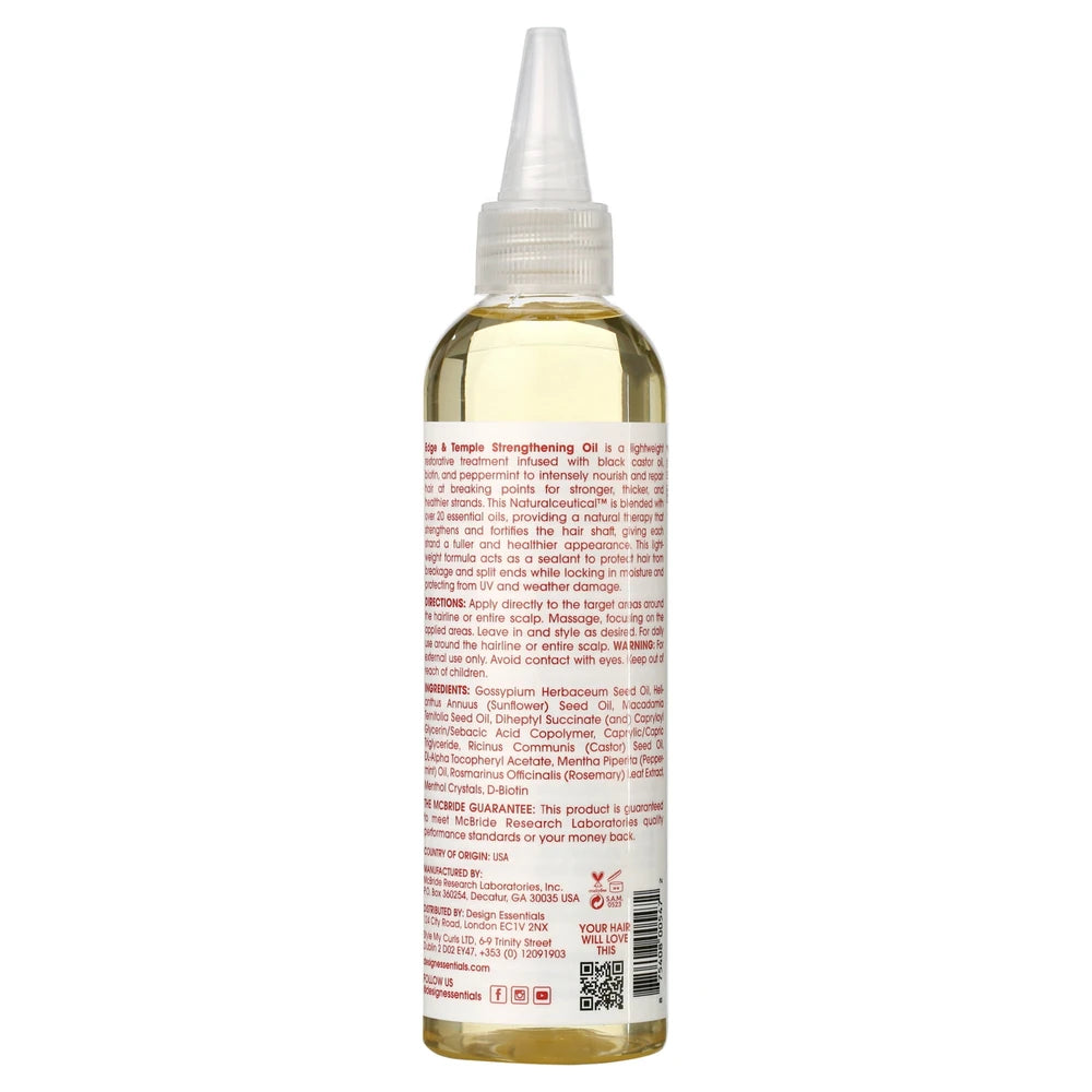 Design Essentials Edge & Temple Strengthening Hair Oil 4oz. All Hair Types Moi (Pack of 12)