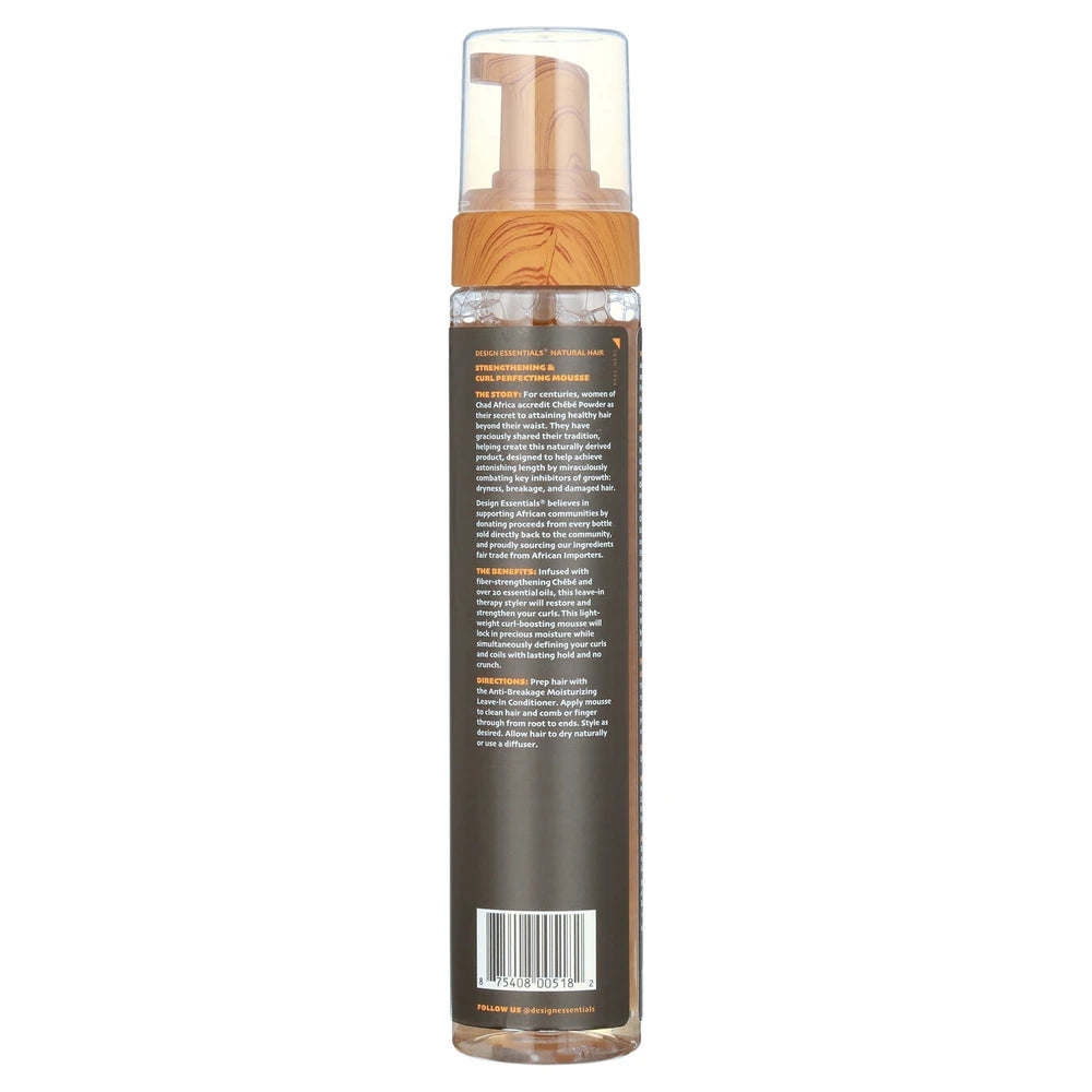 Design Essentials Chebe Strengthening & Curl Perfecting Mousse 10oz. Curly Hair (Pack of 12)