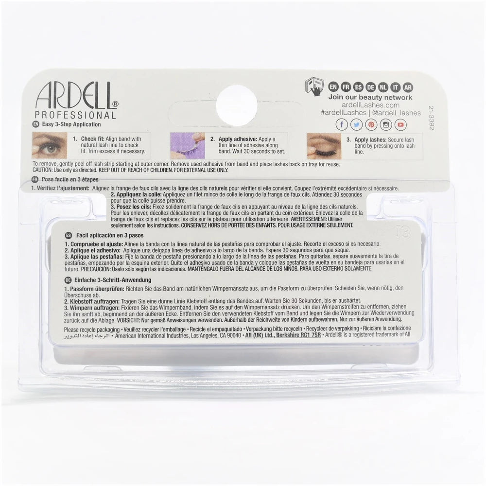 Ardell Fashion Lashes [105] Black 1 pair (Pack of 72)