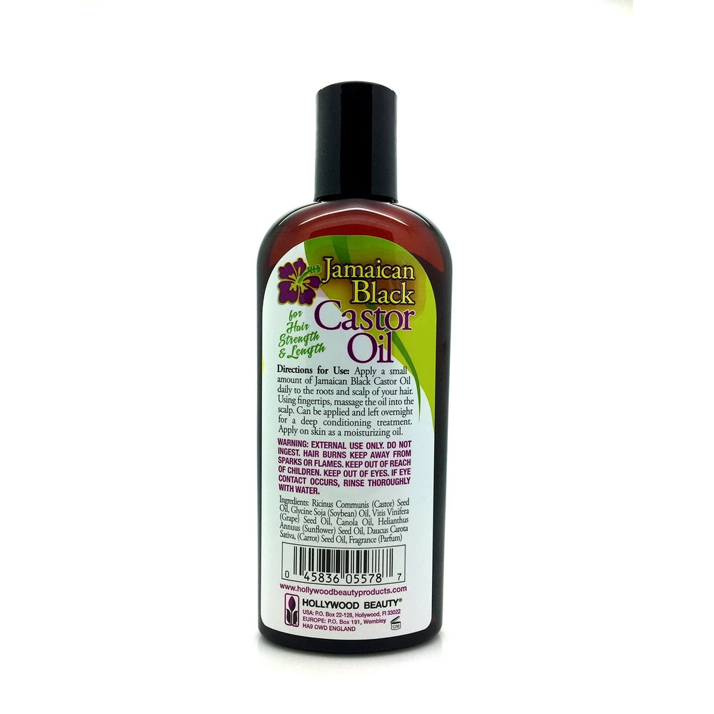 Hollywood Beauty jamaican black castor oil fluid ounce Black 8 Fl Oz (Pack of 12)