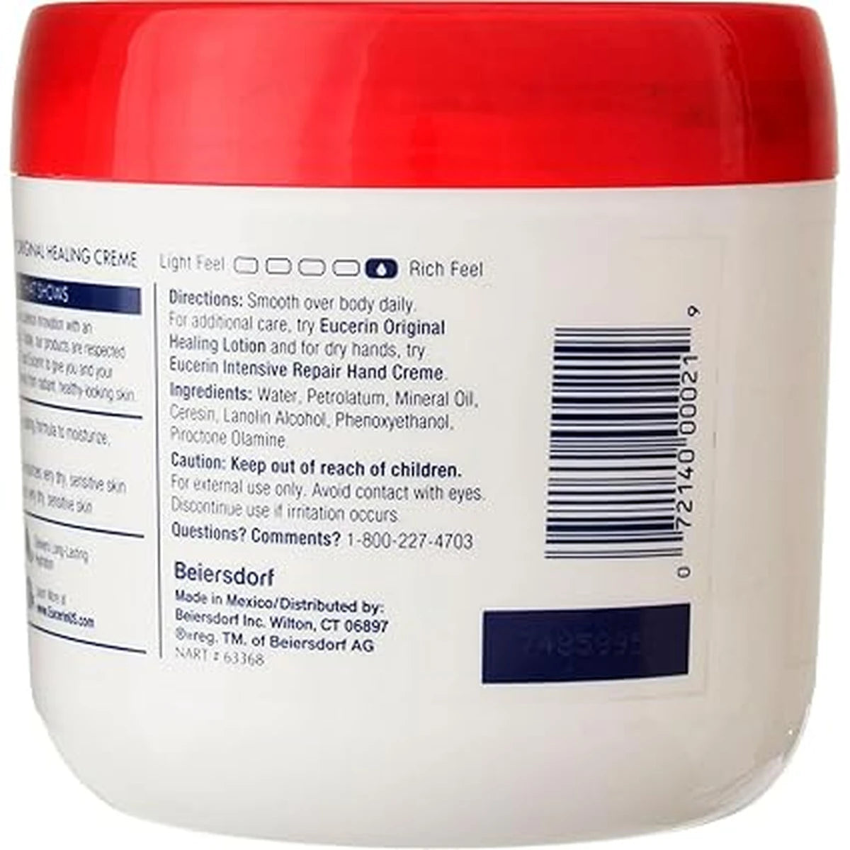 Eucerin Original Moisturizing Creme 16Oz (Pack of 12)