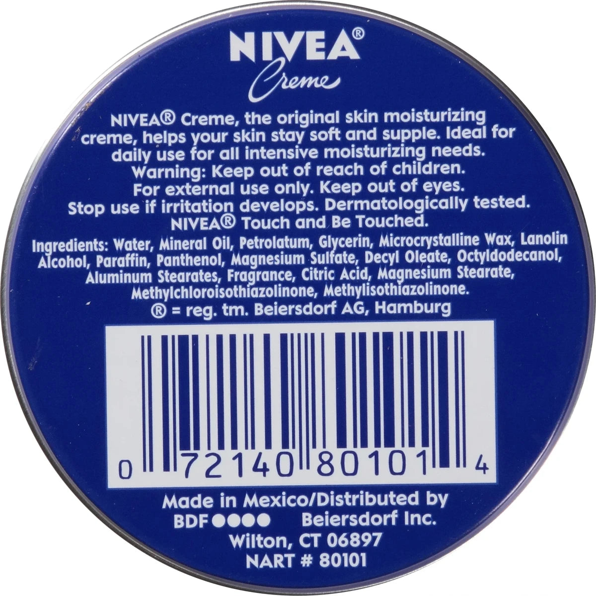 Nivea Cream Body Face & Hand Moisturizing Cream 1Oz (Pack of 36)