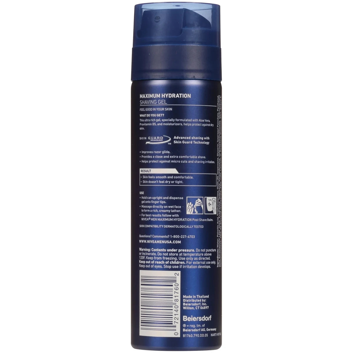 Nivea For Men Shaving Gel Mild 7Oz (Pack of 12)