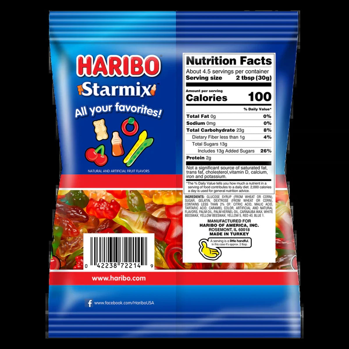 Haribo Star Mix Gummi Candy Assorted 5Oz (Pack of 12)