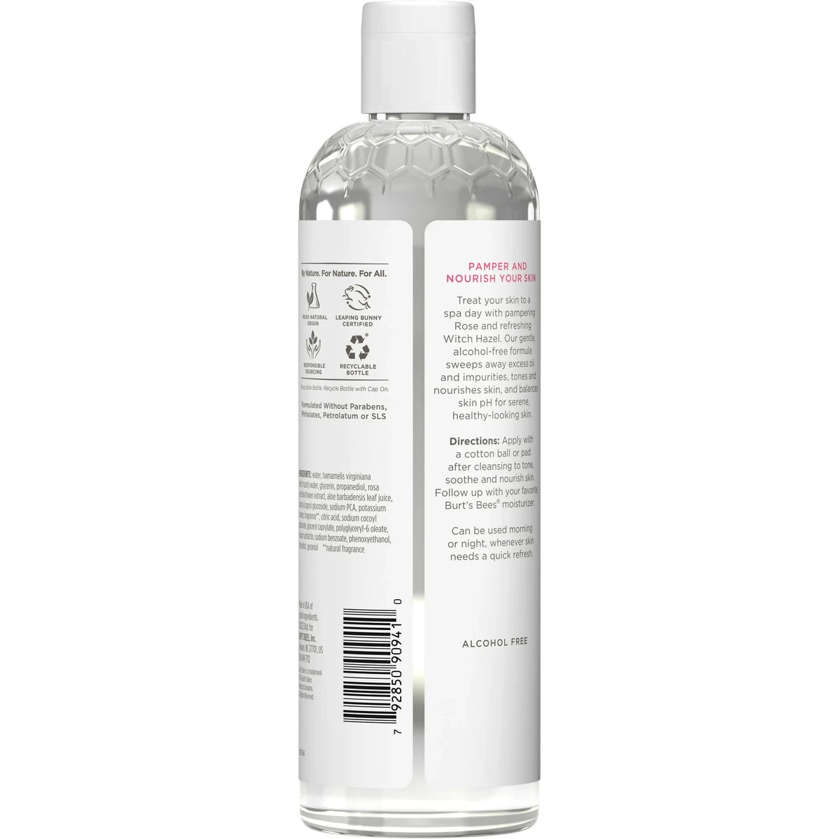 Burts Bees Hydrating Toner with Witch Hazel and Rose Fresh Floral Scent 12Oz (Pack of 12)