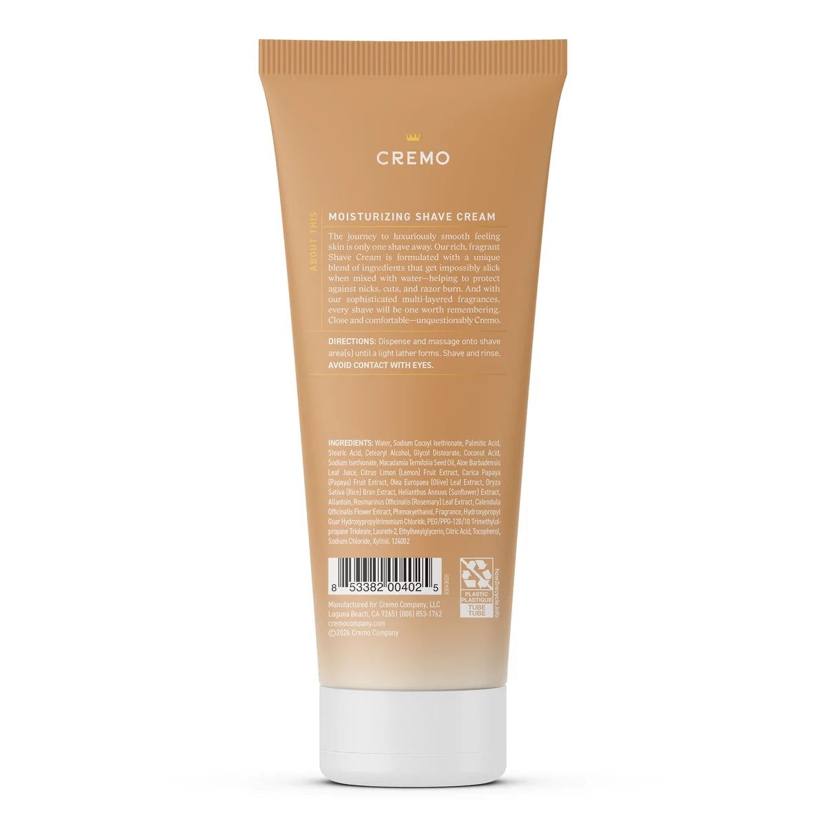 Cremo Astonishingly Superior Coconut Mango Moisturizing Shave Cream 6Oz (Pack of 12)