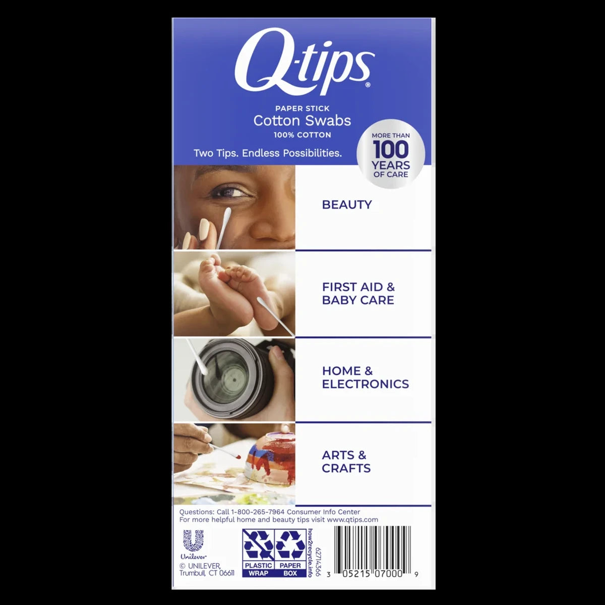 Q-Tips Cotton Swabs For Clean Ears 3.36oz (Pack of 144)