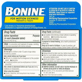 Bonine For Motion Sickness Chewable Tablets Raspberry Flavored8 ea (Pack of 24)