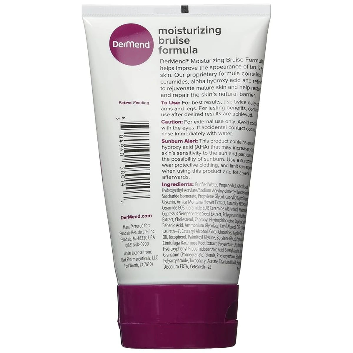 Dermend Moisturizing Bruise Formula Cream 4.5Oz (Pack of 12)