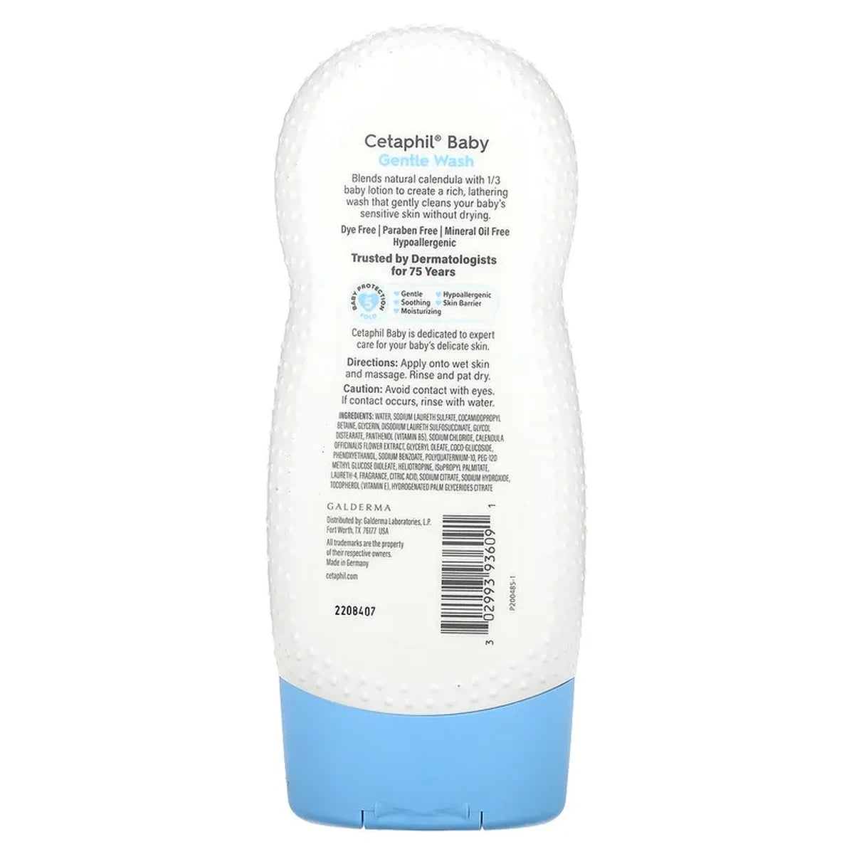 Cetaphil Baby Gentle Wash with Organic Calendula 7.8Oz (Pack of 12)