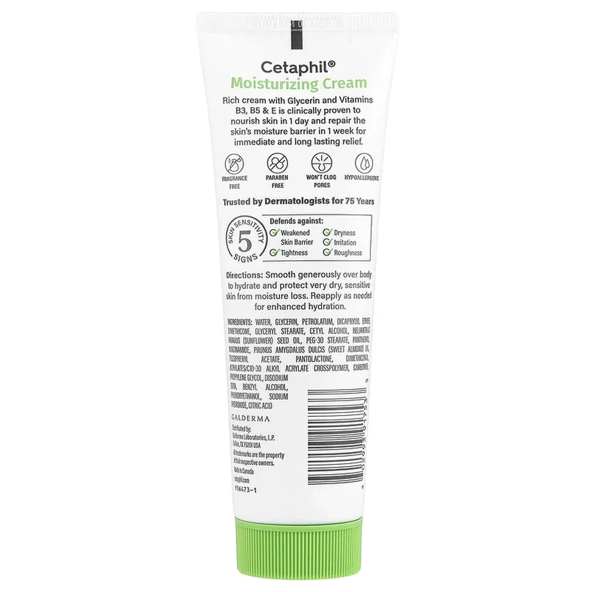 Cetaphil Body Moisturizing Cream for Very Dry to Dry Skin 3Oz (Pack of 12)