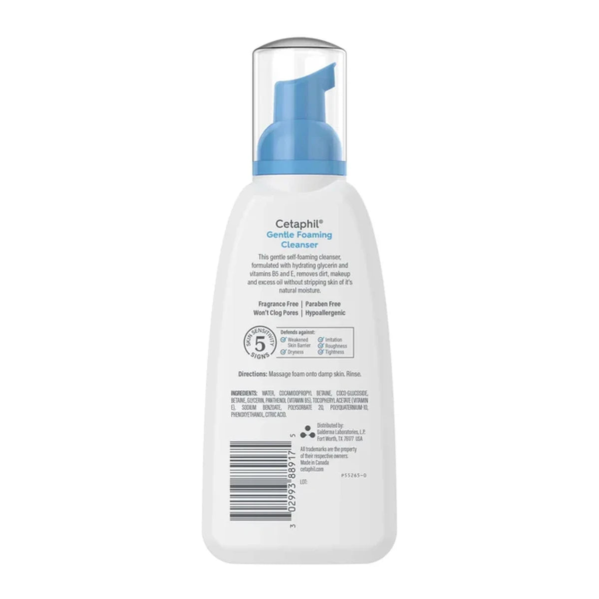 Cetaphil Gentle Foaming Facial Cleanser 8Oz (Pack of 12)