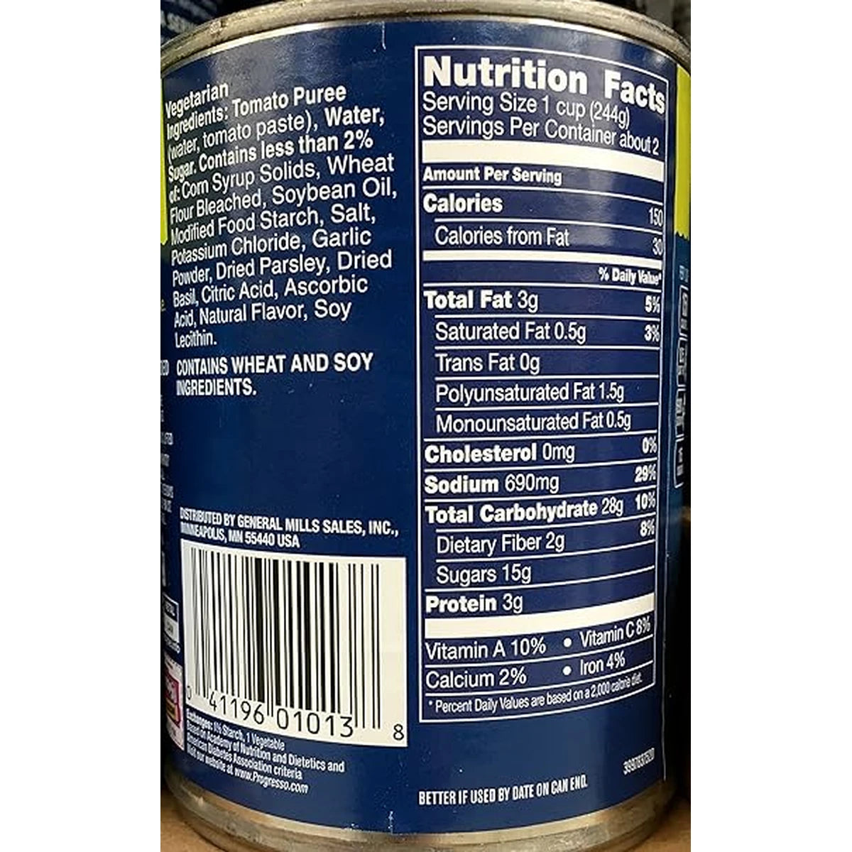 Progresso Vegetable Classics Tomato Basil Soup 19Oz (Pack of 12)