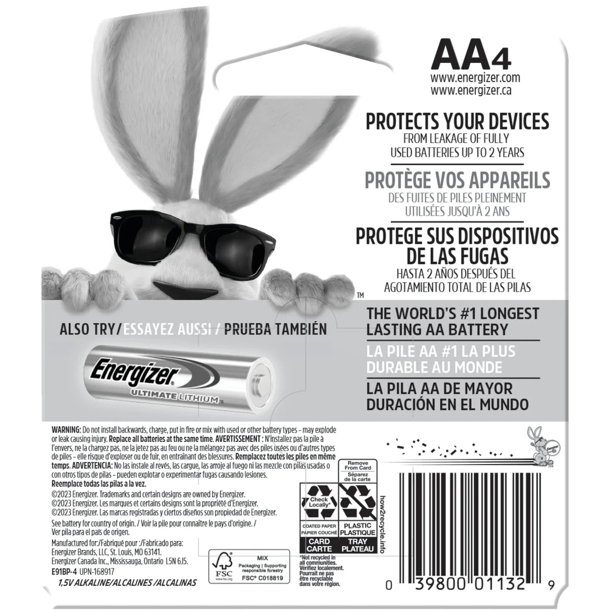 Energizer Alkaline Batteries Size: AA 0.8 Oz (Pack of 24)