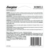 Energizer Button Cell Batteries 357 303 0.38Oz (Pack of 120)