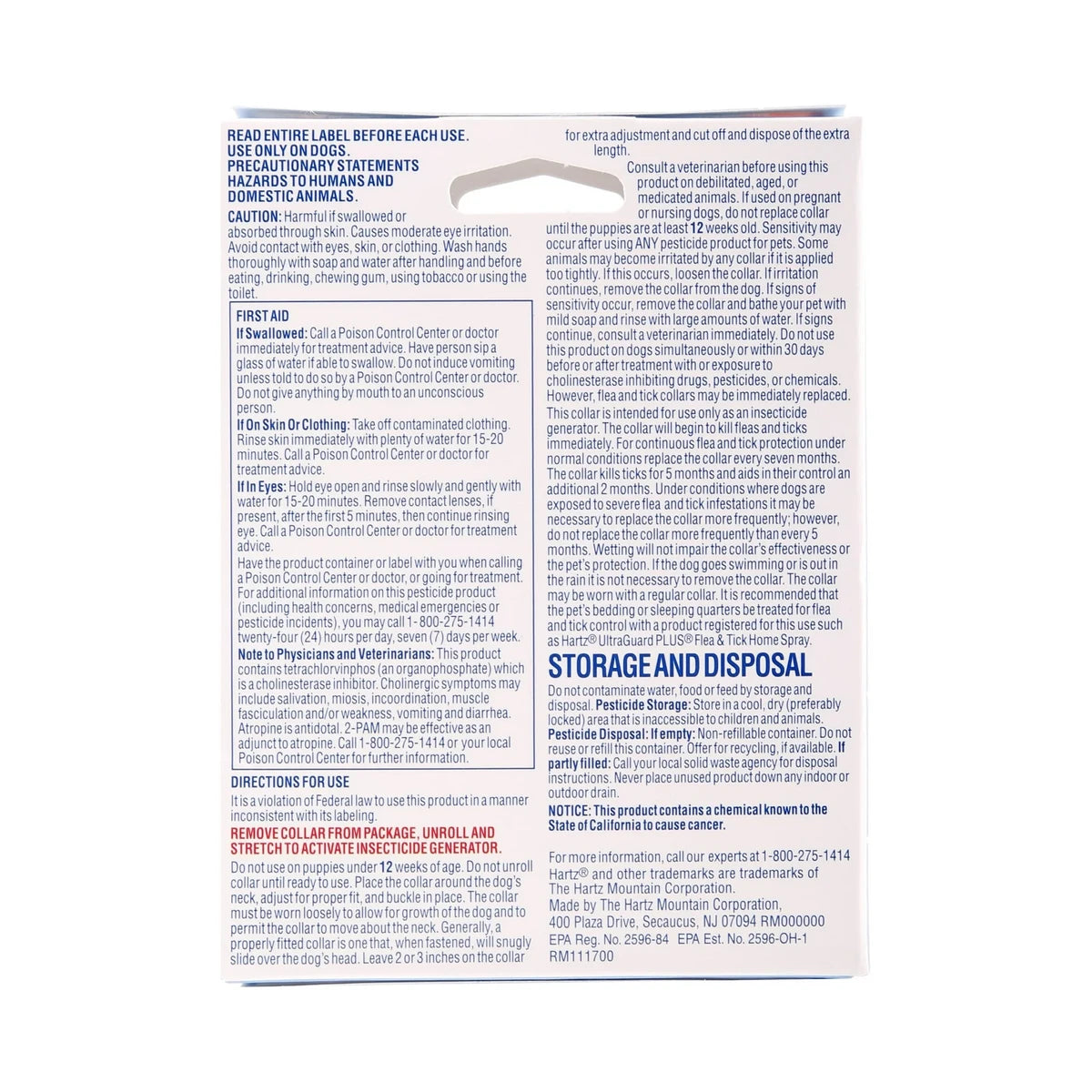 Hartz Ultraguard Flea And Tick Collar For Dogs 1.15Oz (Pack of 48)