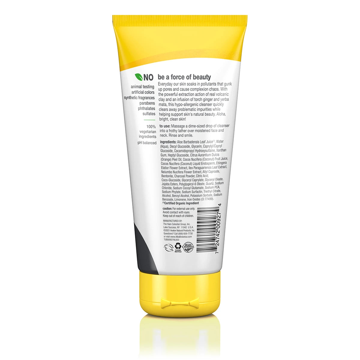 Alba Botanica Hawaiian Detox Anti-Pollution Volcanic Clay Cleanser 6Oz (Pack of 6)