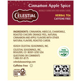 Celestial Seasonings Cinnamon Apple Spice Herb Tea 1.7Oz (Pack Of 6)