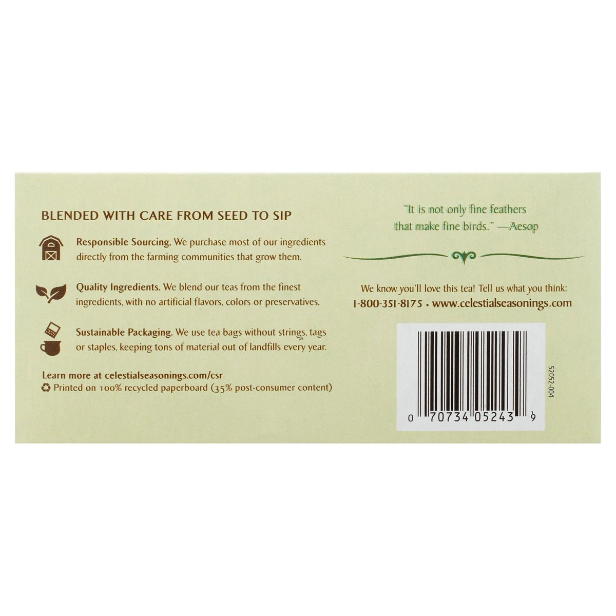 Celestial Seasonings Herbal Tea Sampler With 5 Flavors20 Bags 1.1Oz (Pack Of 6)