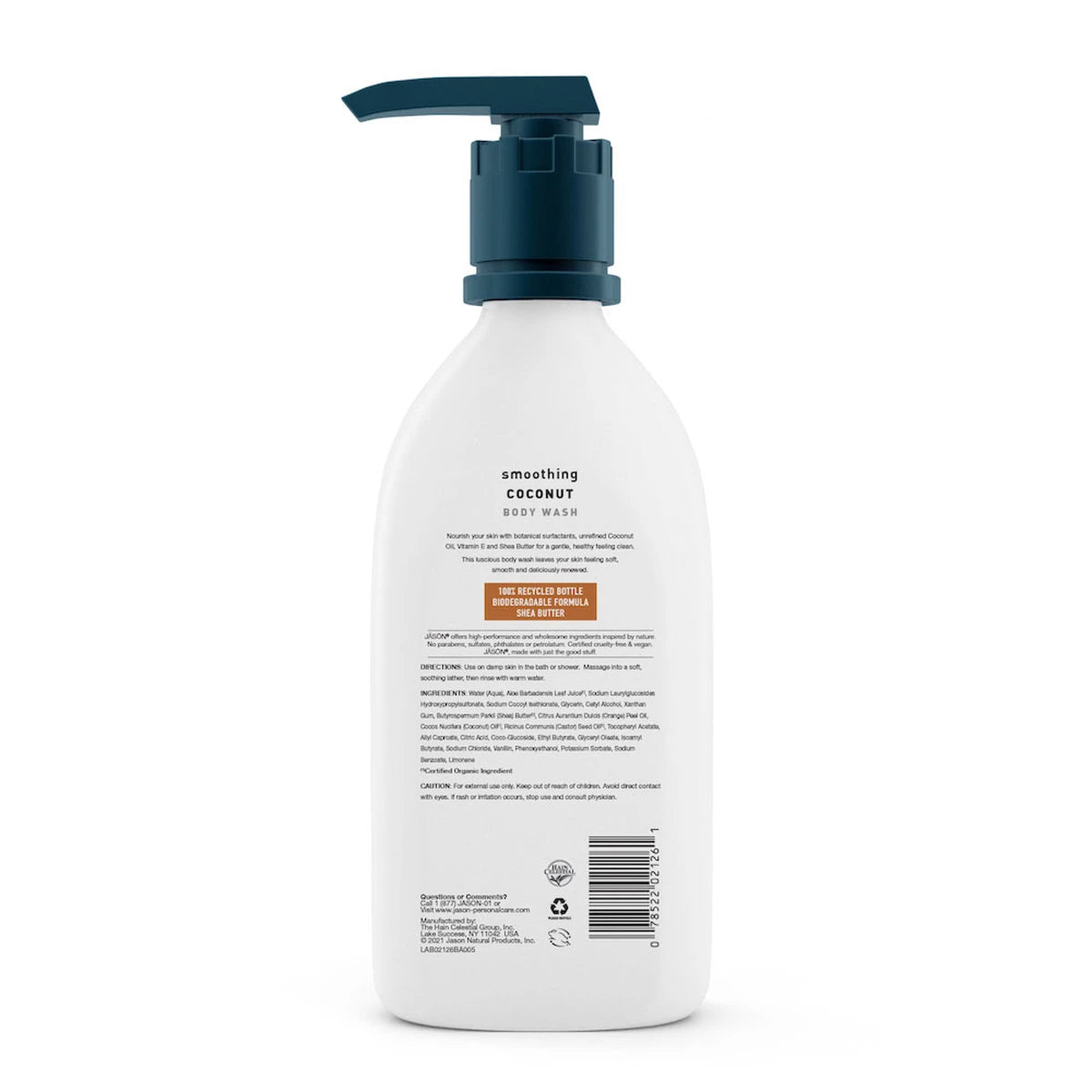 Jason Natural Smoothing Coconut Body Wash 30Oz (Pack of 6)