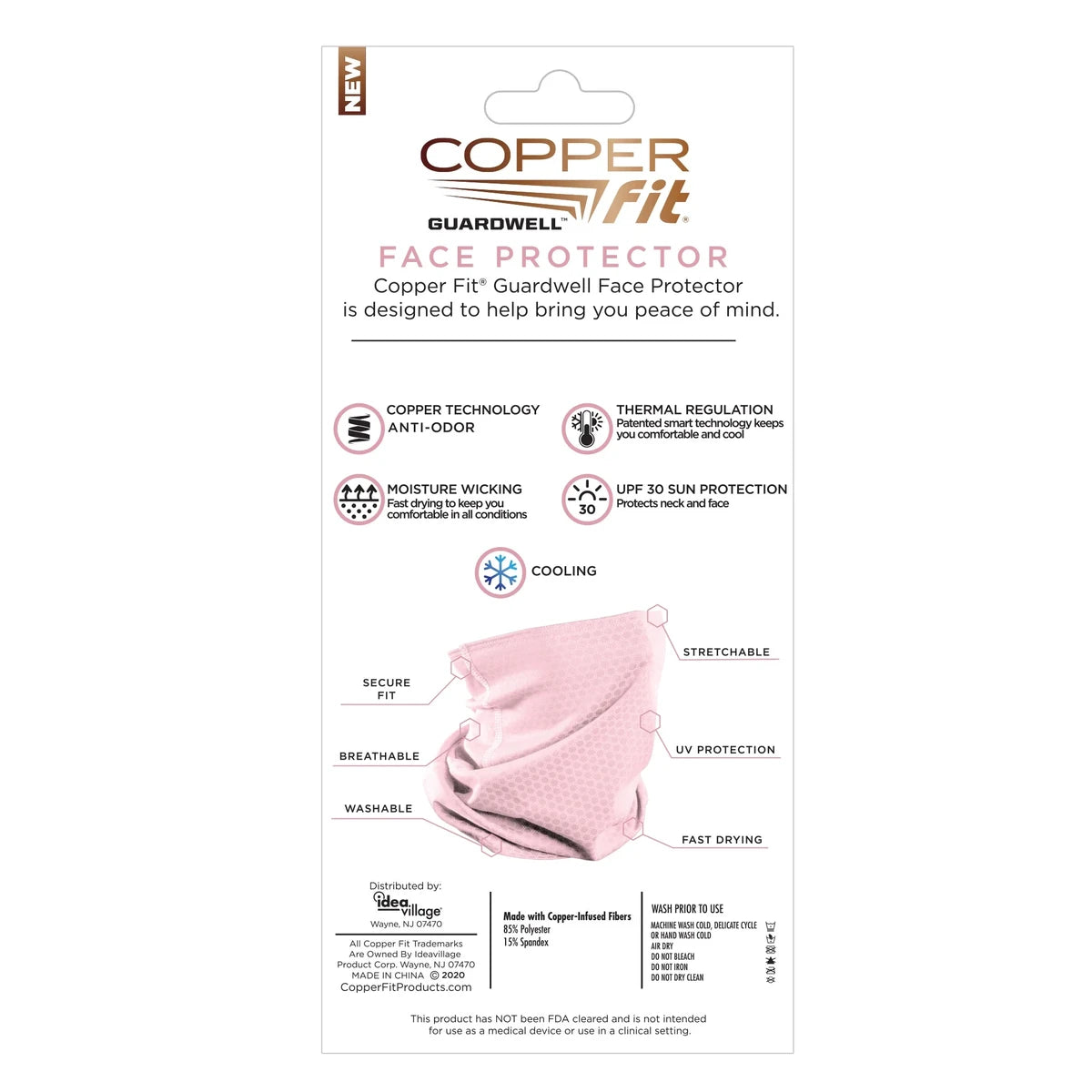 Copper Fit Girls Big Guardwell Face And Neck Protector (Pack of 12)