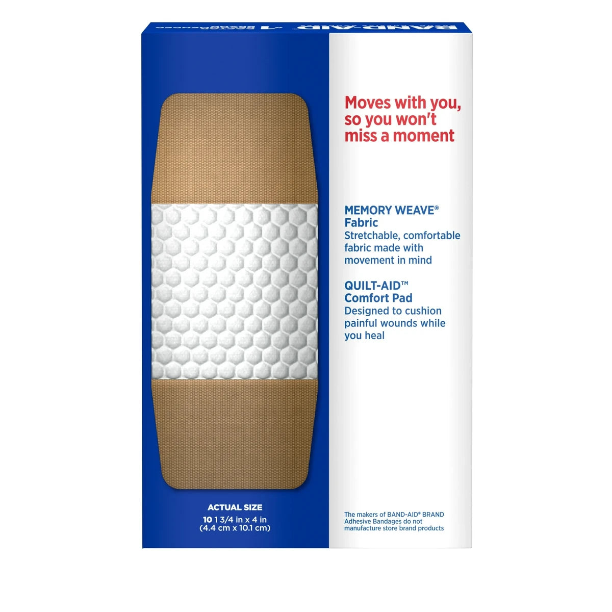 Band-Aid Flexible Fabric Bandages Extra Large 1.3Oz (Pack of 24)