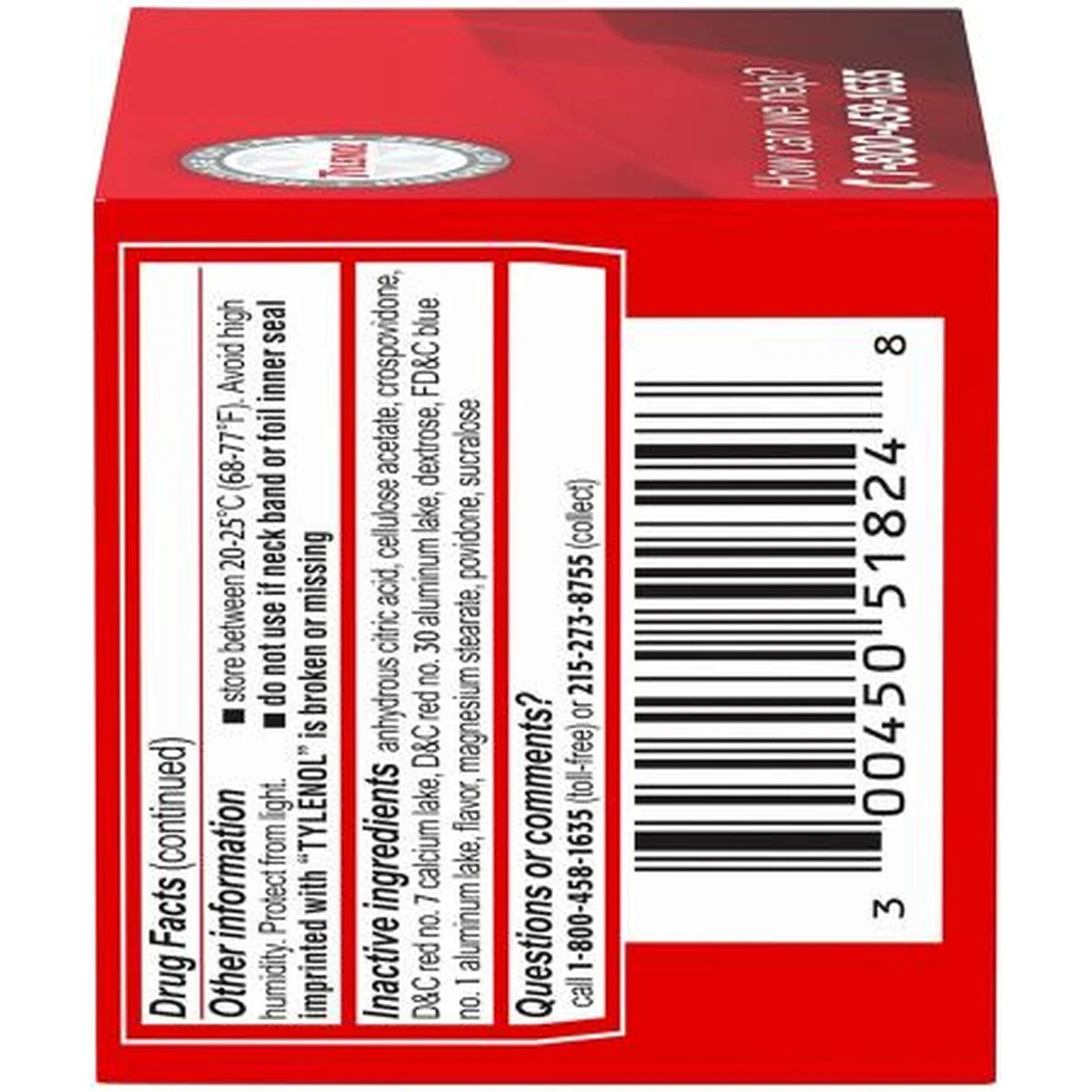 Tylenol Childrens Pain Plus Fever Chewable Tablets Grape 1.28Oz (Pack of 48)
