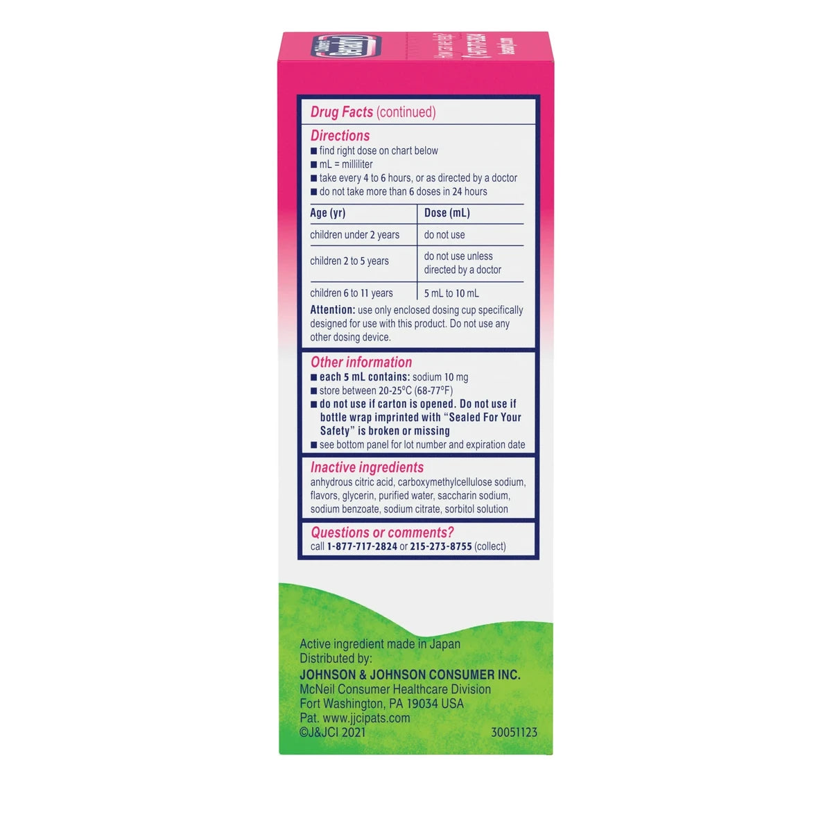 Benadryl Children's Dye-Free Allergy Liquid Bubble Gum 4Oz (Pack of 36)
