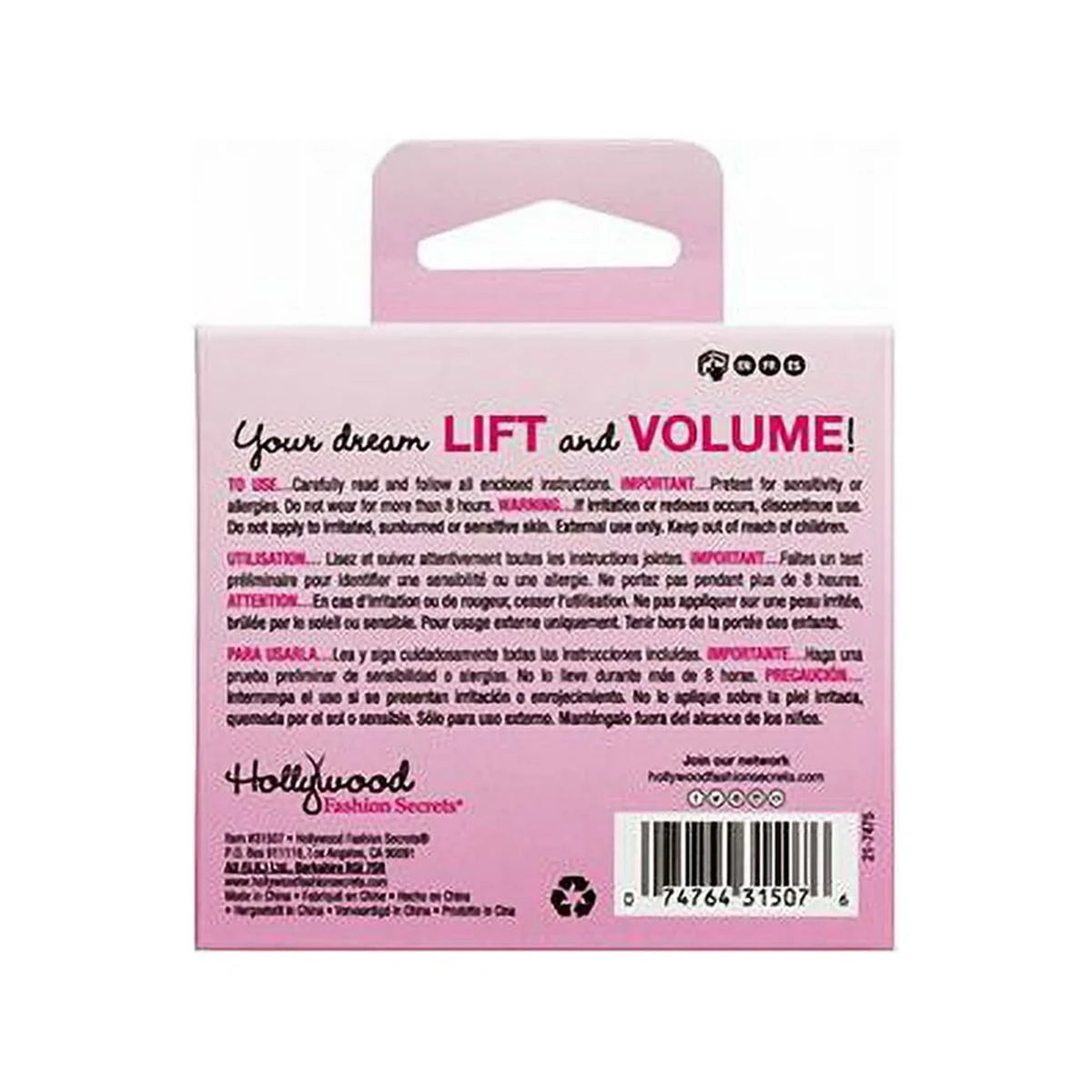 Hollywood Fashion Secrets Body Contour Tape For Medium Skin Tones 1.06Oz (Pack Of 12)