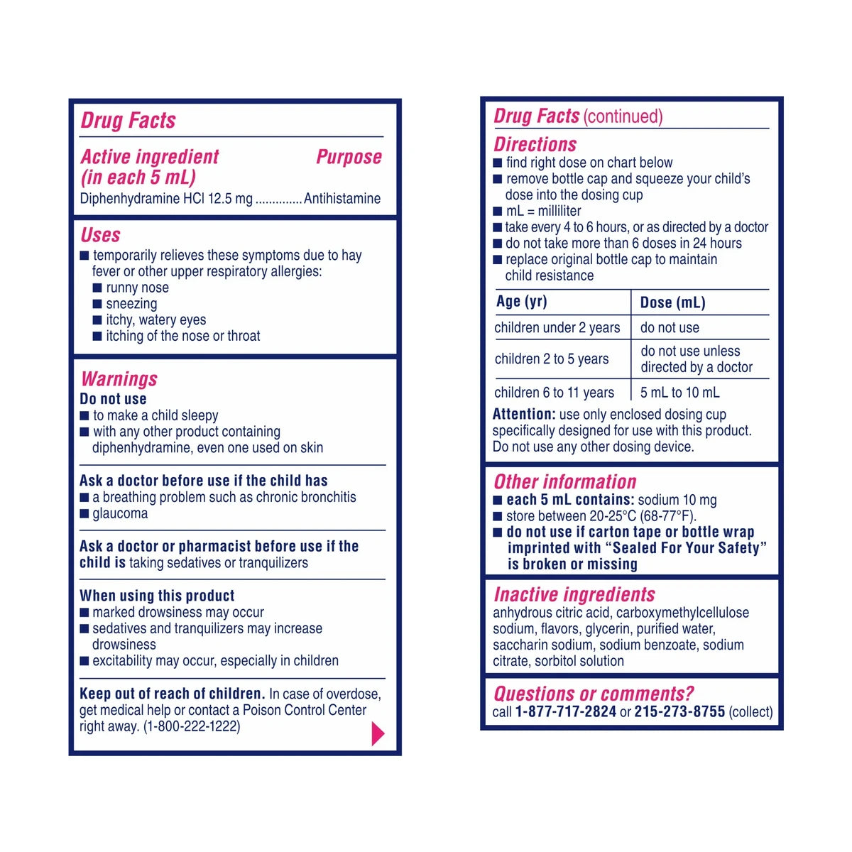 Benadryl Dye-Free Allergy Relief Liqui Gels 0.16Oz (Pack Of 24)