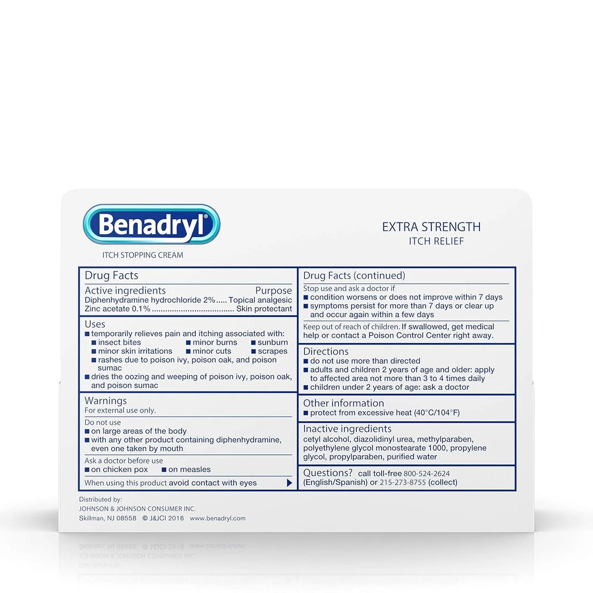 Benadryl Extra Strength Itch Stopping Cream 1Oz (Pack of 24)