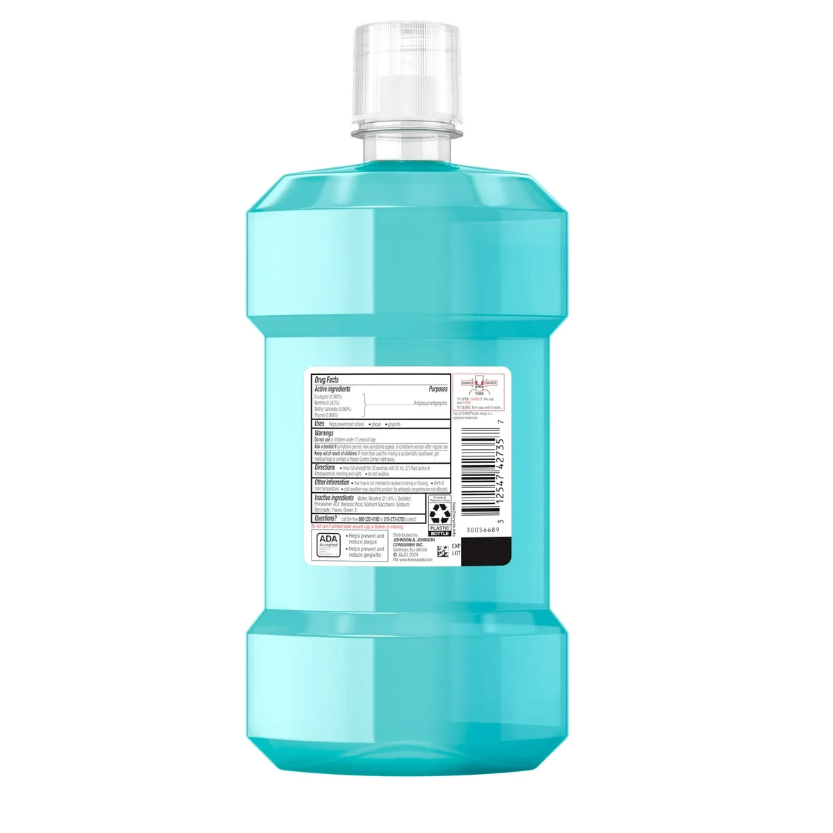 Listerine Antiseptic Cool Mint Mouthwash 33.80Oz (Pack of 6)