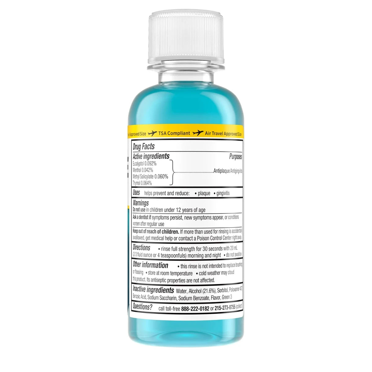 Listerine Antiseptic Mouthwash Cool Mint95 Ml 3.2Oz (Pack of 24)