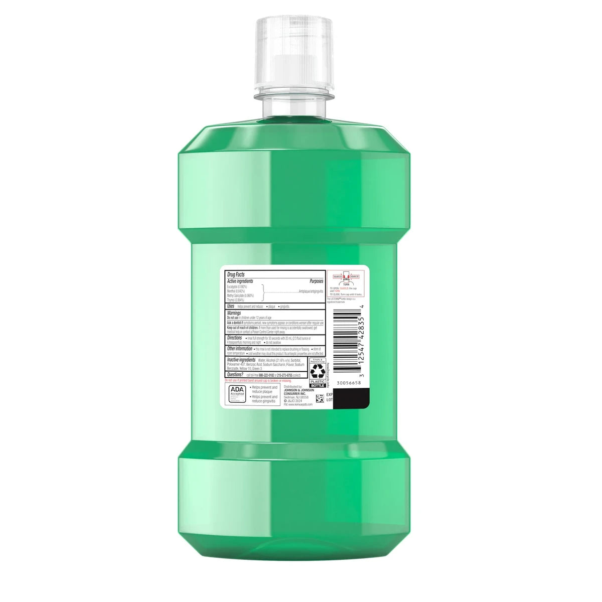 Listerine Freshburst Antiseptic Mouthwash 1 Liter 1.8Oz (Pack Of 6)