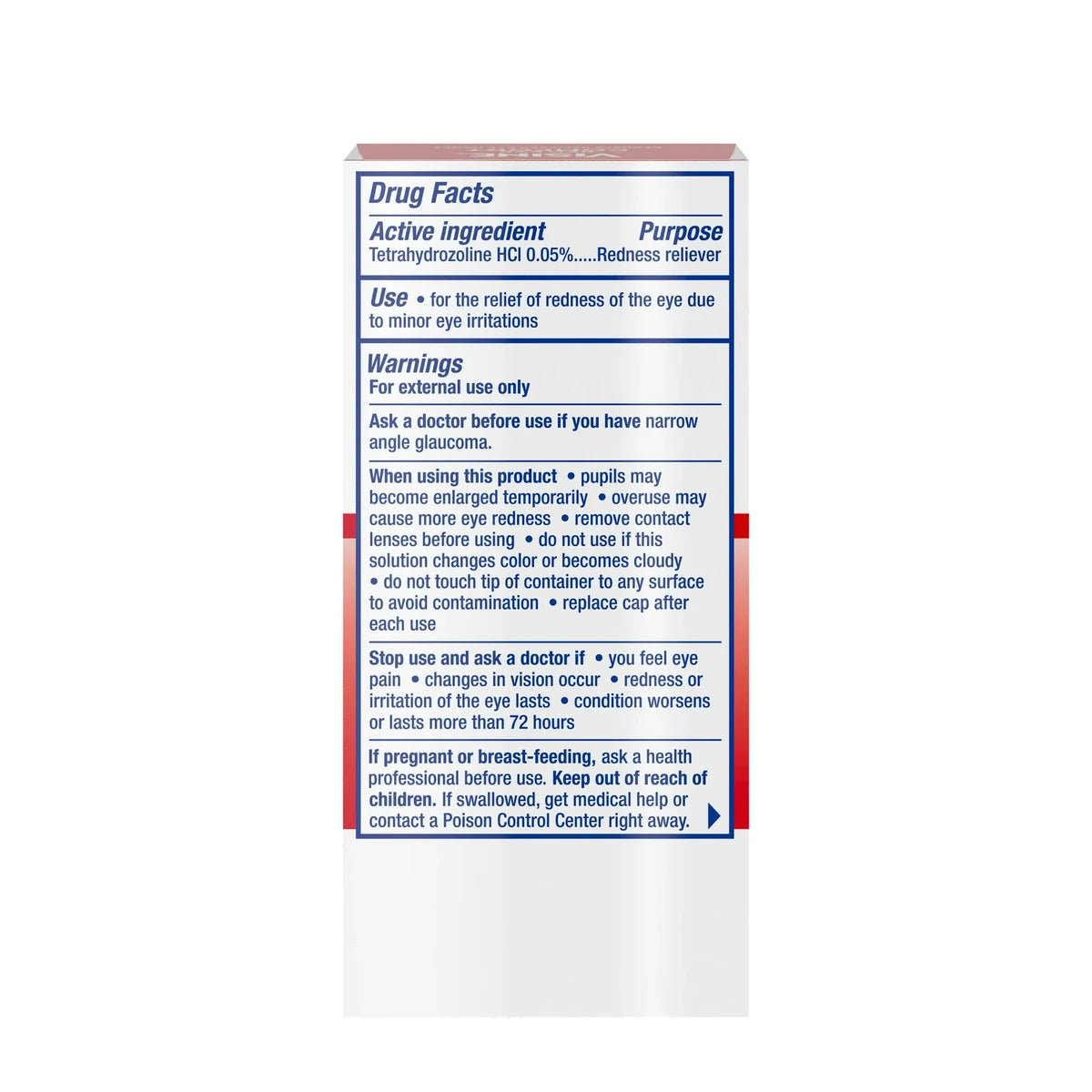 Visine Red Eye Comfort Redness Relief Eye Drops 0.5Oz (Pack of 36)