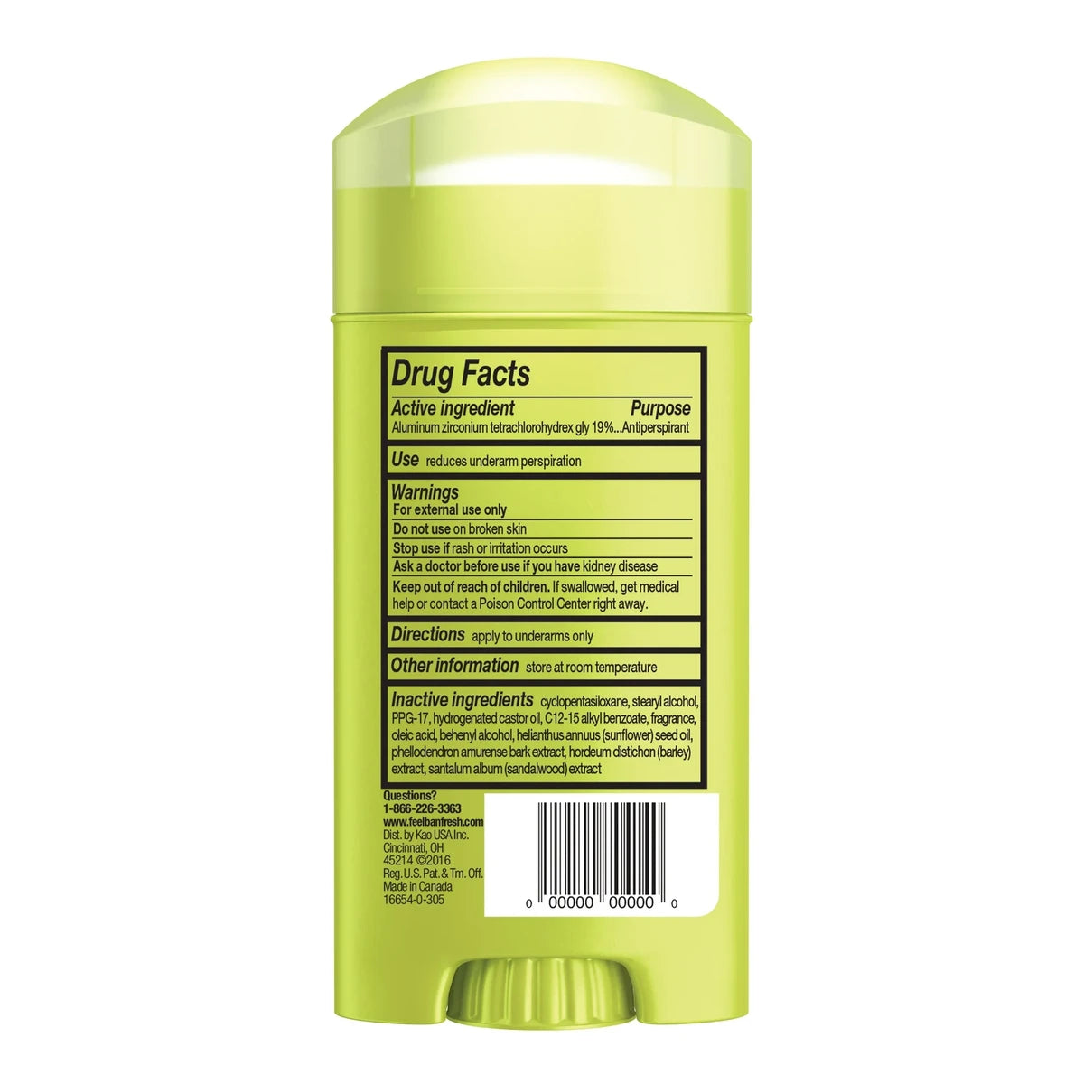 Ban Invisible Solid Anti-Perspirant Deodorant Powder Fresh 2.6Oz (Pack of 12)