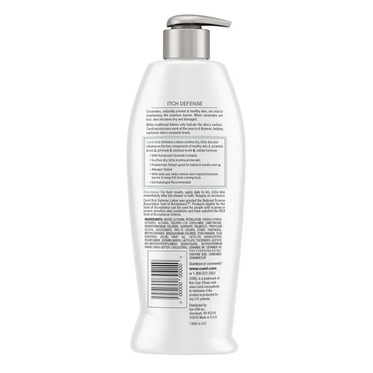 Curel Moisture Itch Rash Defense Lotion For Dry Itchy Skin 6Oz (Pack of 6)
