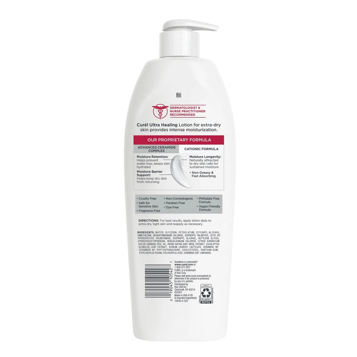 Curel Ultra Healing Moisturizing Lotion For Extra Dry Skin 20Oz (Pack of 4)
