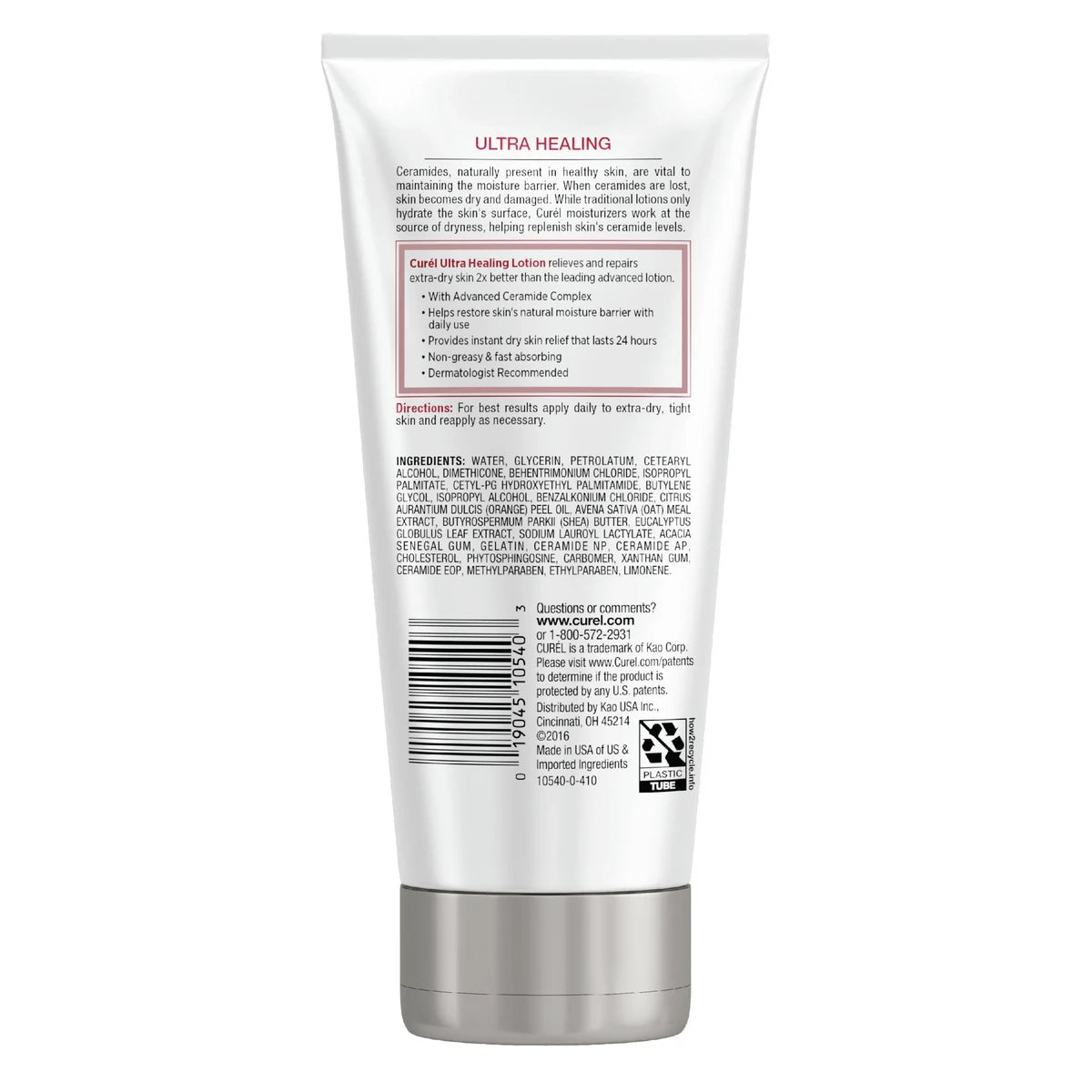 Curel Ultra Healing Moisturizing Lotion For Extra Dry Skin 3.2Oz (Pack of 6)