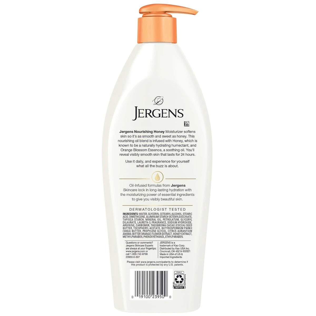 Jergens Nourishing Honey Lotion 16.8Oz (Pack of 4)