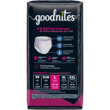 Goodnites Overnight Underwear for Girls Large Size 20.16Oz (Pack of 4)