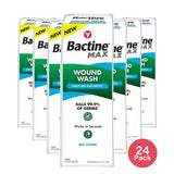 Bactine Max Wound Wash First Aid Antiseptic Liquid 8Oz (Pack of 24)