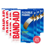 Band-Aid Brand Flexible Fabric Adhesive Bandages, Comfortable Flexible Protectio 3.2 Oz (Pack of 24)